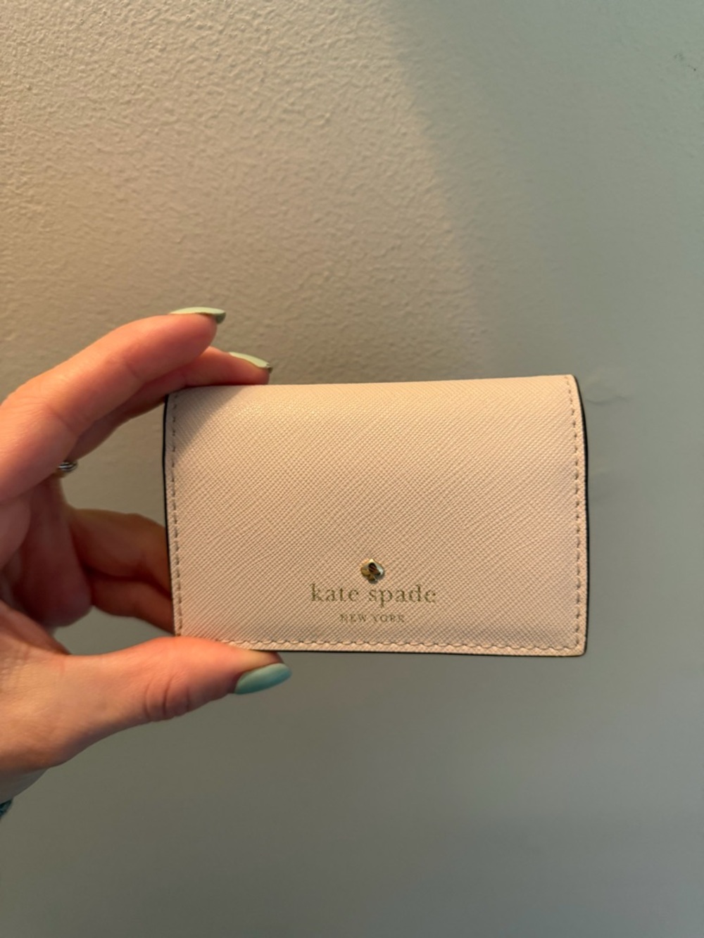kate spade Blush Pink Saffiano Card & Key Holder